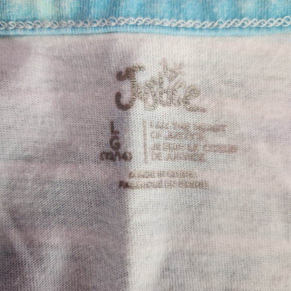 Justice Beach Cover-up Blue Striped TieDye Large 12-14 - Picture 2 of 4